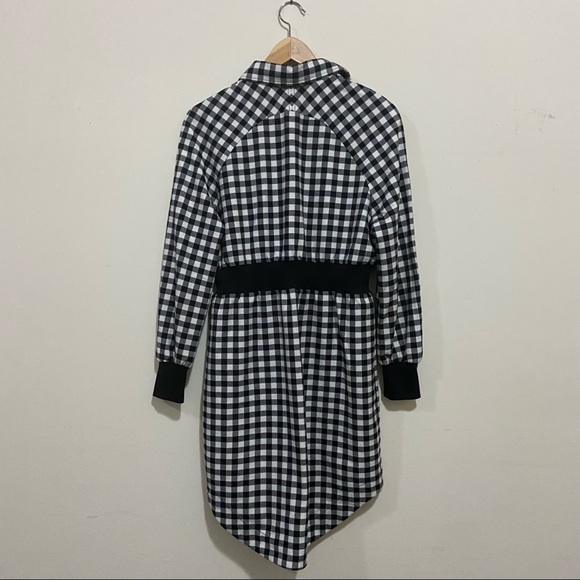 Esprit Opening Ceremony Black White Gingham Check Shirt Dress - Picture 2 of 7